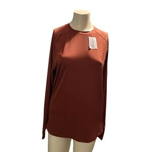 Amazon Essentials Women's Rust Long Sleeve Top